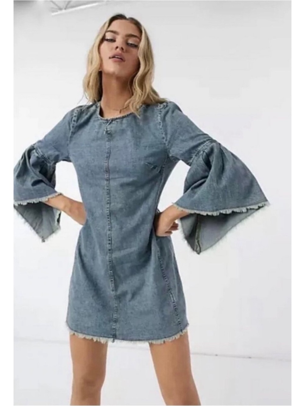 we the free • reckless life long sleeve mini dress